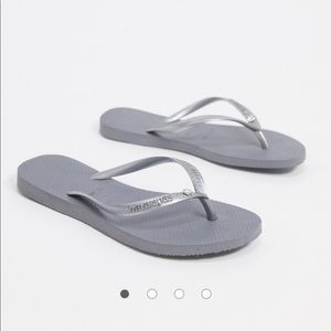 ⭐️NEW⭐️ Havaianas Slim  “Swarovski Crystal”  Flip Flops 🩴